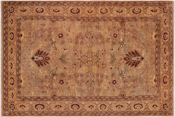 handmade Traditional Kafkaz Chobi Ziegler Gray Tan Hand Knotted RECTANGLE 100% WOOL area rug 10 x 14